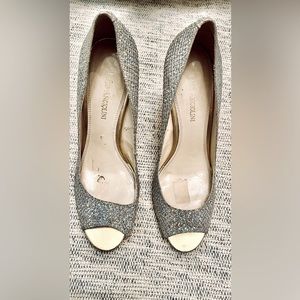 Enzo Angiolini metallic  Rhinestones women’s  pump heels